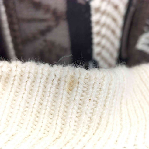 クラフトアンドバロー Croft&Barrow 90S 袖 リブ 3D コットン ニット メンズ import:L