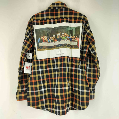 エーフォーエー Architect 4. Archive バックプリント L/S チェックシャツ メンズ FREE