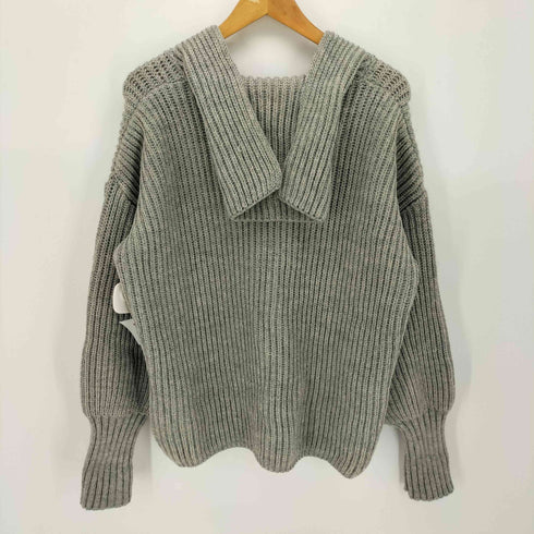 オールダービーニットウェア Oldderby Knitwear 英国製 別注 セーラーカラーVネック プルオーバー ニット レディース FREE