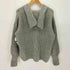 オールダービーニットウェア Oldderby Knitwear 英国製 別注 セーラーカラーVネック プルオーバー ニット レディース FREE