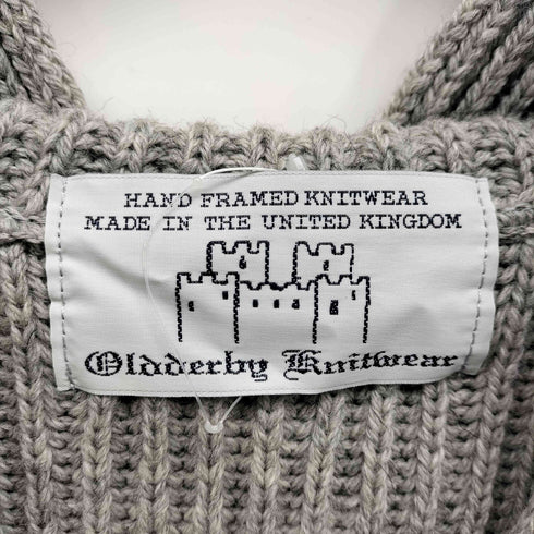 オールダービーニットウェア Oldderby Knitwear 英国製 別注 セーラーカラーVネック プルオーバー ニット レディース FREE