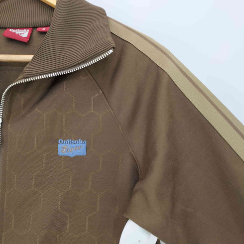 オニツカタイガー ONITSUKA TIGER 刺繍ロゴ ダブルジップ トラックジャケット レディース JPN:M