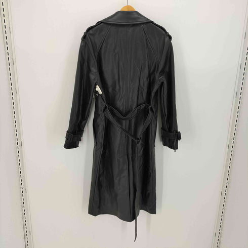 エイチアンドエム H&M フェイクレザー トレンチ コート マキシ丈 レディース XXS