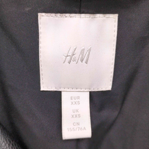 エイチアンドエム H&M フェイクレザー トレンチ コート マキシ丈 レディース XXS