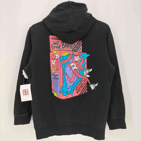 アディダス adidas BREAK BARRIERS 両面プリント プルオーバーパーカー メンズ JPN:M