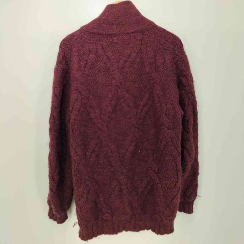ピーエスポールスミス PS Paul Smith アルパカウール ショールカラー ケーブルニット カーディガン メンズ import:XL