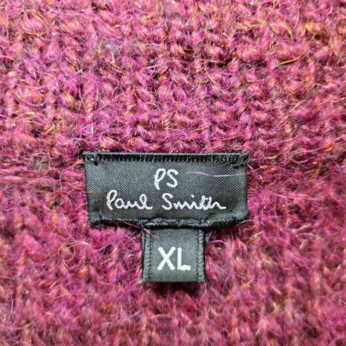 ピーエスポールスミス PS Paul Smith アルパカウール ショールカラー ケーブルニット カーディガン メンズ import:XL