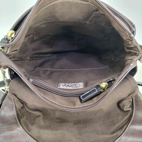 オサム OSAM レザー タッセル フラップ ショルダーバッグ レディース