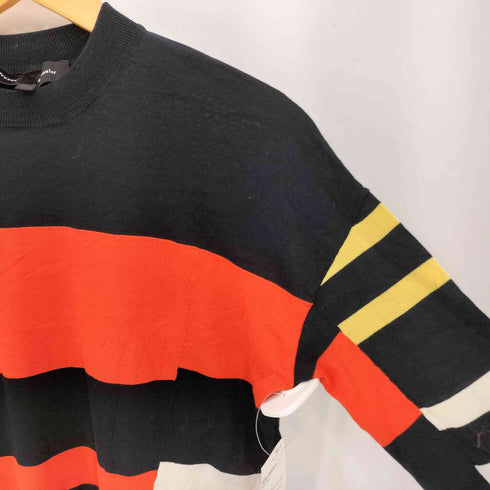 プロエンザスクーラー PROENZA SCHOULER ボーダー柄 モックネック コットンロンT レディース import:XS