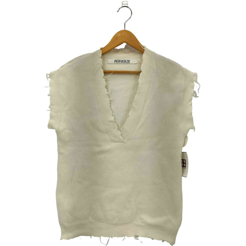 パーバーズ PERVERZE Crash Wide Knit Vest ニットベスト レディース FREE