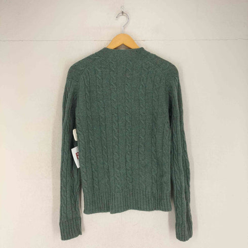 New York SPORTSWEAR EXCHANGE 70s~80s くるみボタンケーブルニットカーディガン メンズ L