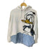 デシグアル Desigual キャラクタープリント ドッキング プルオーバーパーカー レディース import:L