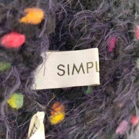 シンプリシテェ SIMPLICITE 24aw 手洗い可 ポコポコヤーンミックス2WAYカーディガン レディース FREE