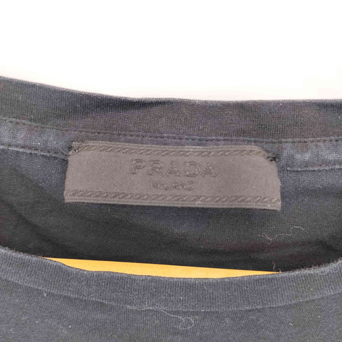 プラダ PRADA パッチポケット クルーネック半袖Tシャツ メンズ S