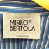 アーバンリサーチ URBAN RESEARCH 24SS イタリア製 MIRKO BERTOLA ストライプ デザインシャツ レディース
