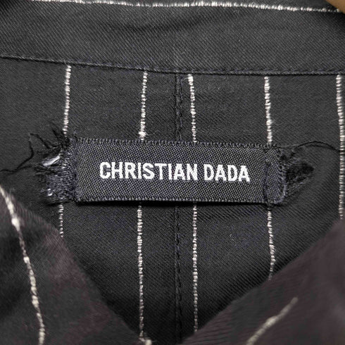 クリスチャンダダ CHRISTIAN DADA LOSING POWER コットンモダール ストライプシャツ メンズ JPN:48