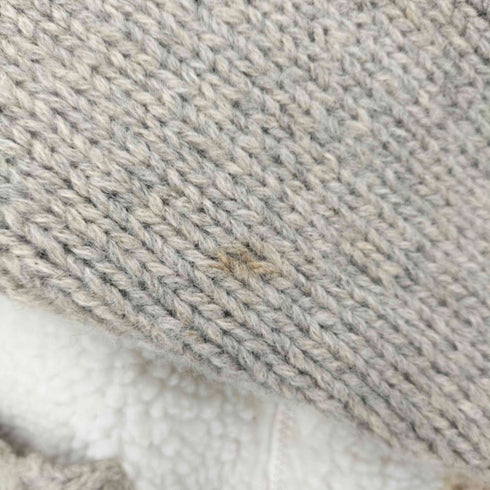 T.HILLS ボア 切替 ウールニット ジャケット メンズ import:M