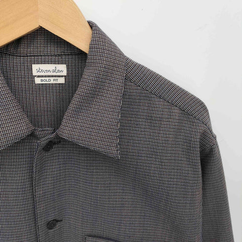 スティーブンアラン Steven Alan T/W DOBBY BOX CAMP COLLAR SHIRT-BOLD メンズ JPN:L