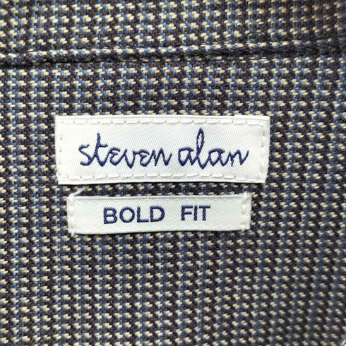 スティーブンアラン Steven Alan T/W DOBBY BOX CAMP COLLAR SHIRT-BOLD メンズ JPN:L
