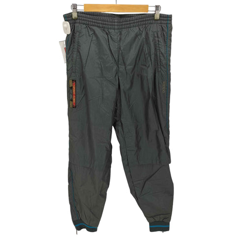 アディダス adidas デサント製 裾リブ ナイロン パンツ メンズ JPN:L