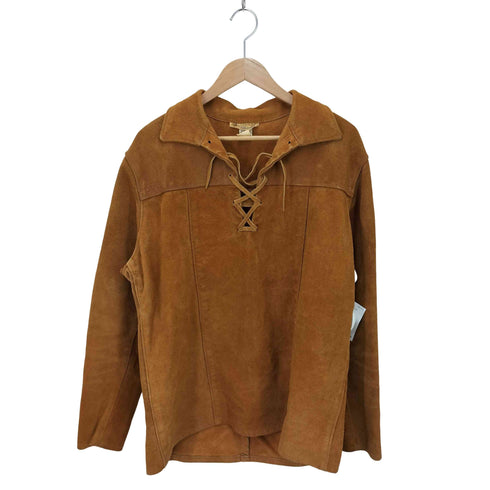 70s berman buckskin レザー プルオーバー メンズ JPN:L
