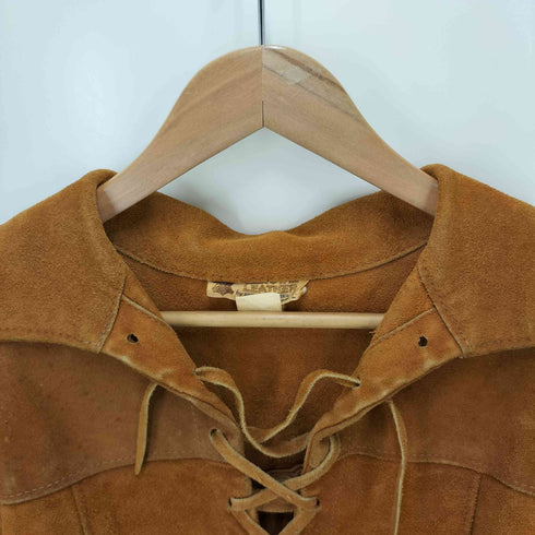 70s berman buckskin レザー プルオーバー メンズ JPN:L
