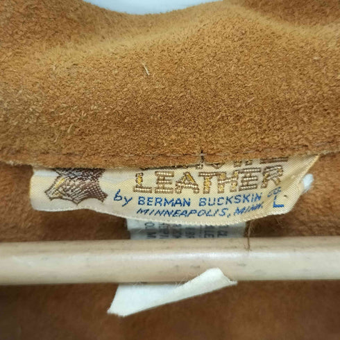 70s berman buckskin レザー プルオーバー メンズ JPN:L
