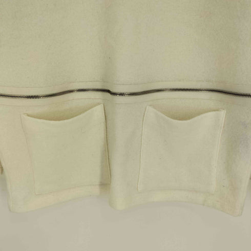 ズッカ ZUCCa 2way 65/35 ウール ナイロン デタッチャブル ジップ デザイン トップス レディース JPN:M