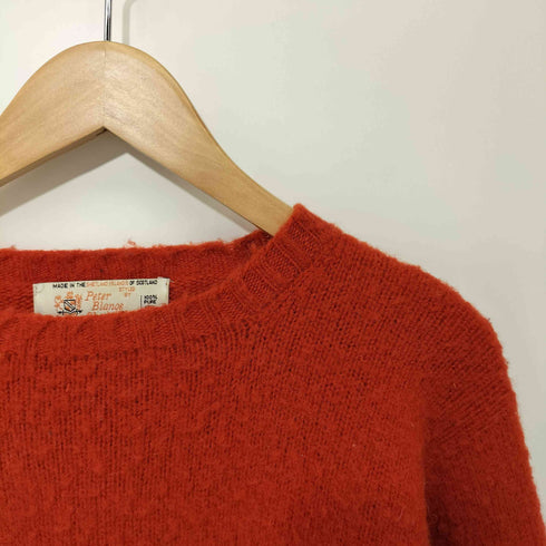 PETER BLANCE スコットランド製 SHAGGY DOG SHETLAND SWEATER シャギードッグ シェットランド セーター メンズ
