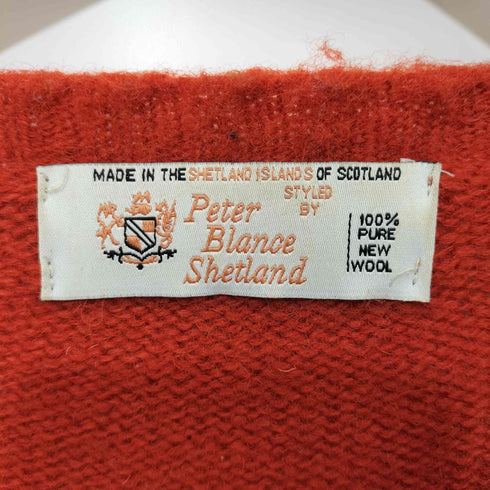 PETER BLANCE スコットランド製 SHAGGY DOG SHETLAND SWEATER シャギードッグ シェットランド セーター メンズ