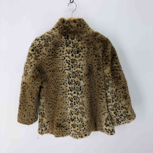 フリーピープル FREE PEOPLE レオパード フェイクファー ピーコート レディース import:M
