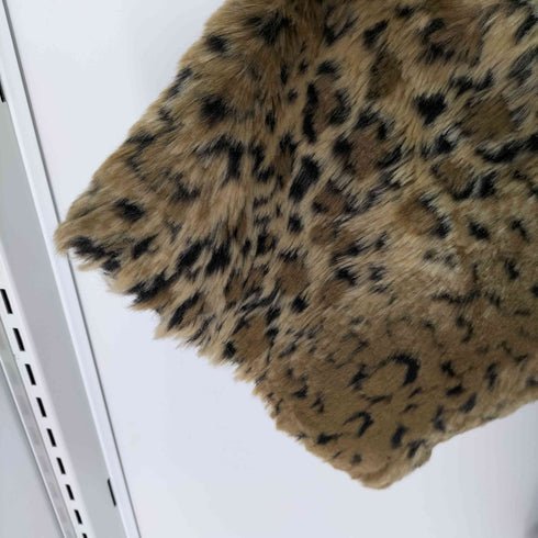 フリーピープル FREE PEOPLE レオパード フェイクファー ピーコート レディース import:M