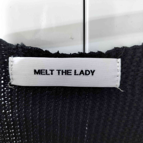 メルトザレディ Melt the lady 編み込みニット フレアカットソー レディース FREE