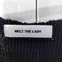 メルトザレディ Melt the lady 編み込みニット フレアカットソー レディース FREE