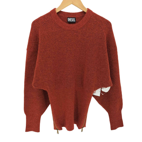 ディーゼル DIESEL M-BRUNS ドロップショルダー サイドジップ アルパカ混 ニット レディース import:XS