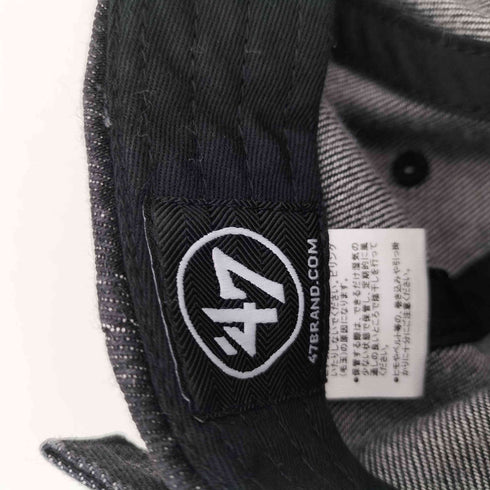 フォーティセブンブランド 47 BRAND NY ブラックデニム 6パネルキャップ レディース