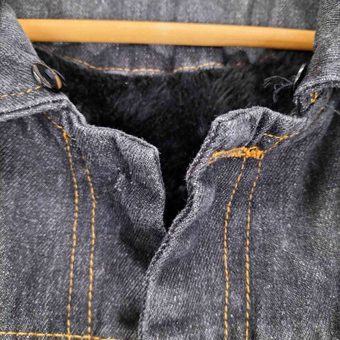 裏地ファーデニムジャケット メンズ