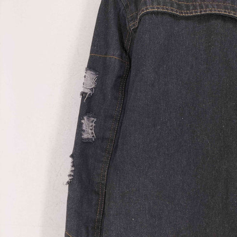 裏地ファーデニムジャケット メンズ