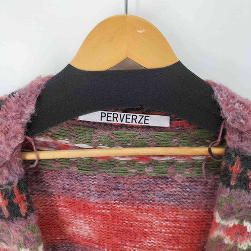 パーバーズ PERVERZE Blend Border Knit Cardigan ブレンドボーダー ニットカーディガン レディース FREE
