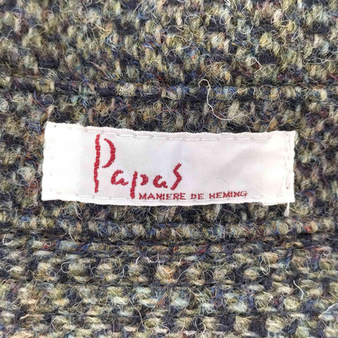 パパス papas ツイード ハット メンズ L