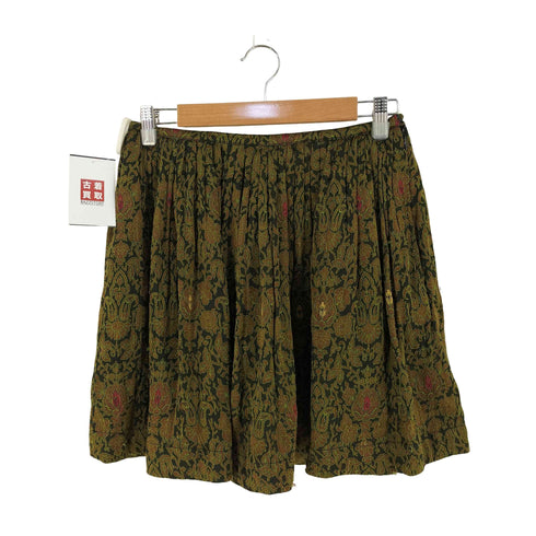 thierry colson ボタニカル シルク スカート レディース XS