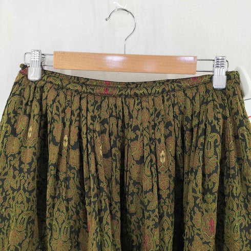 thierry colson ボタニカル シルク スカート レディース XS