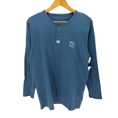 パパス papas ヘンリーネック L/S Tシャツ メンズ