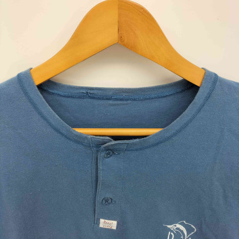 パパス papas ヘンリーネック L/S Tシャツ メンズ