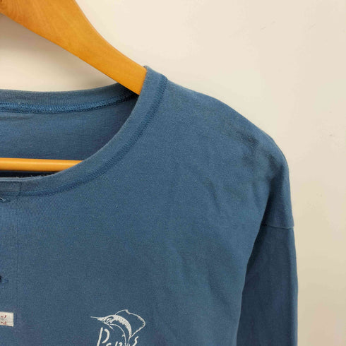 パパス papas ヘンリーネック L/S Tシャツ メンズ