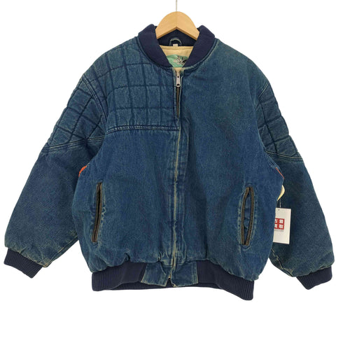 サンバレー Sun Valley 80s~90s デニム キルティング切替 ボンバージャケット メンズ import:L