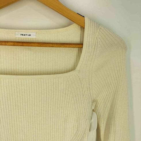 フレイアイディー FRAY I.D 24AW スクエアデコルテリブニット レディース ONE SIZE