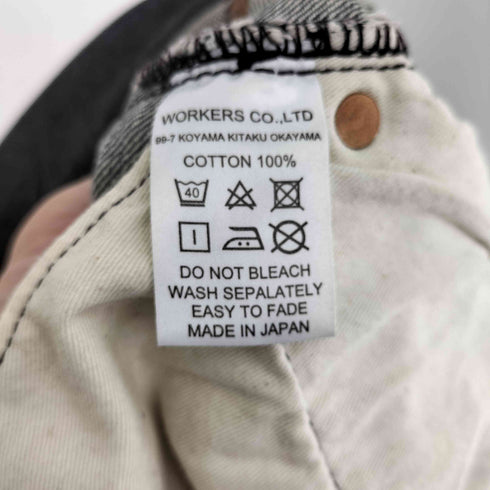 ワーカーズ WORKERS.CO.LTD Lot 801 Straight Jeans Black デニム パンツ メンズ 38