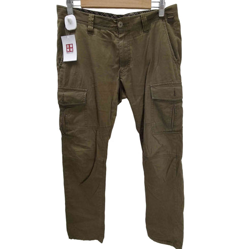 バーバリーブラックレーベル BURBERRY BLACK LABEL 00S 内側 ノバチェック コットン ダブルニー カーゴ パンツ Y2K メンズ W82