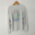 ヘインズ Hanes USA製 NO THANKS FOR AIDS BLOOD ドラキュラ メッセージ ロングスリーブ Tシャツ ロンT メンズ import:L